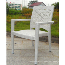 Chaise de rotin de PE de Patio extérieur aluminium Frame